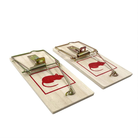Wooden Timber Mouse Trap - 2 Pack