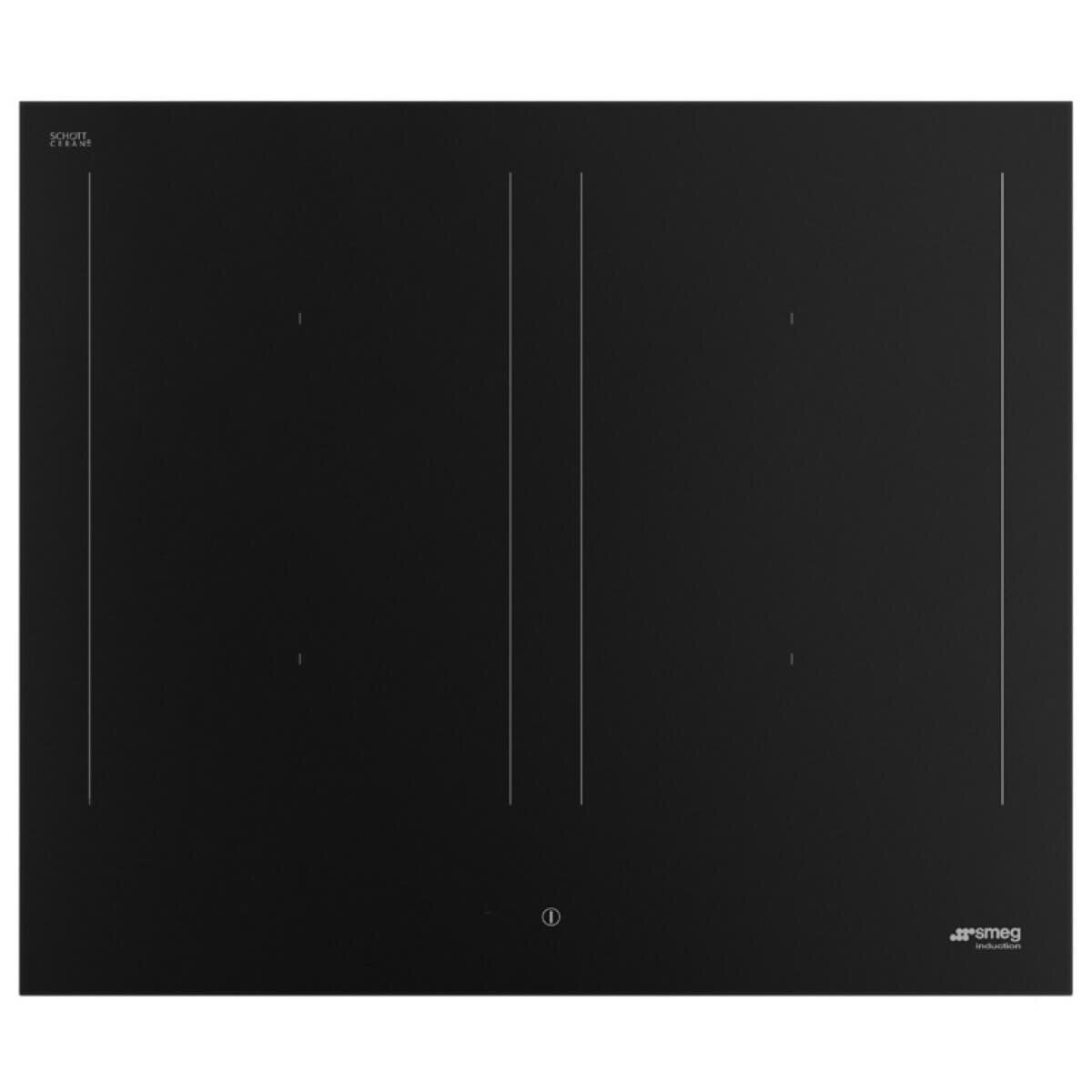 Smeg 60cm Classic Induction Cooktop - 2 Multizone Areas, Autovent 2.0, Matte Black - SIM3644N