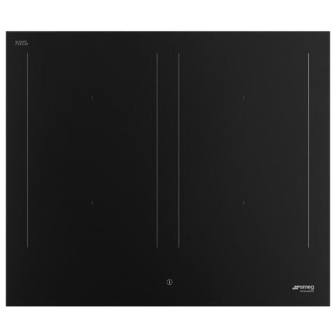 Smeg 60cm Classic Induction Cooktop - 2 Multizone Areas, Autovent 2.0, Matte Black - SIM3644N