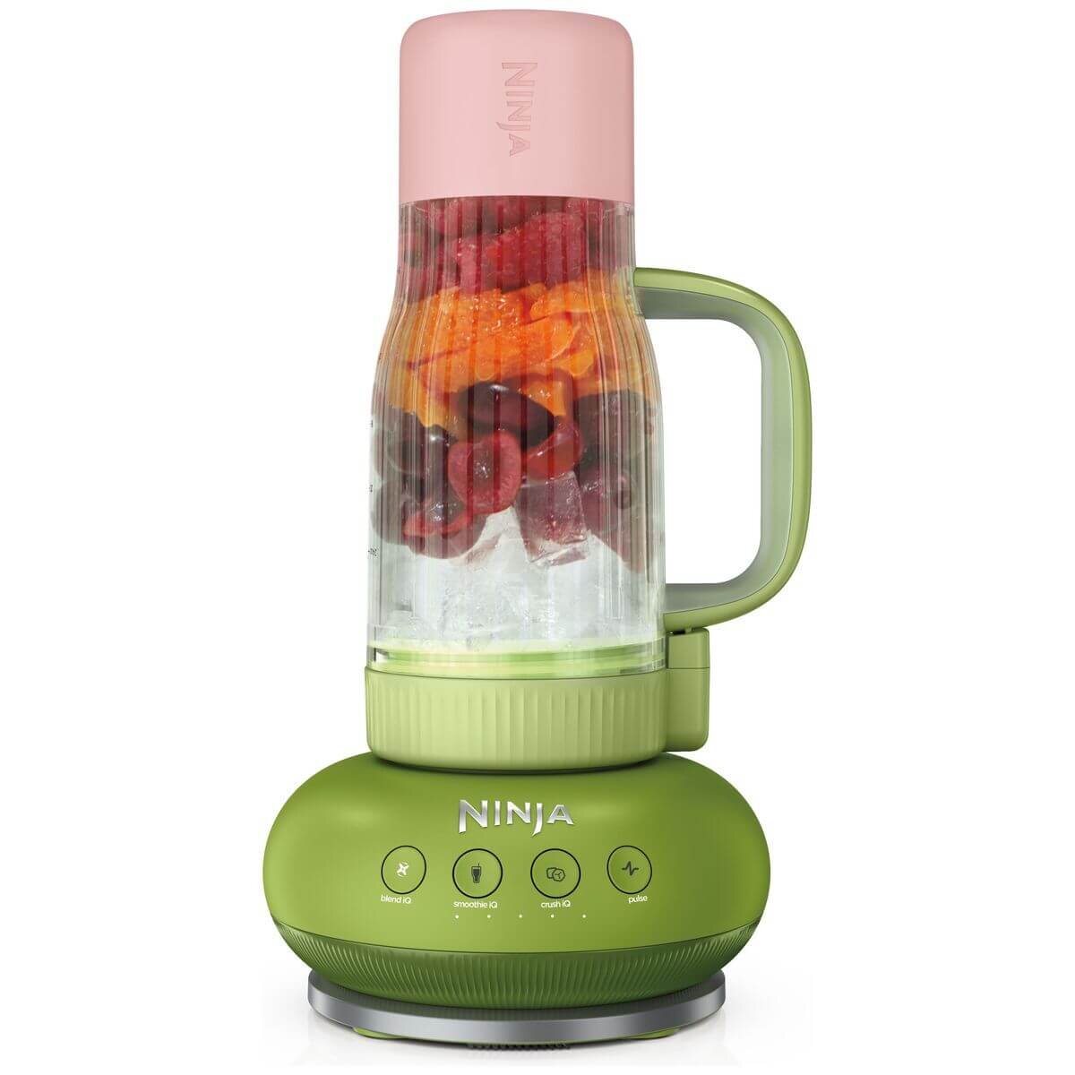 Ninja BlendBOSS personal blender 0.76L tumbler - 1100W, Auto-iQ, Watermelon Bubble Gum - DB351GNANZ