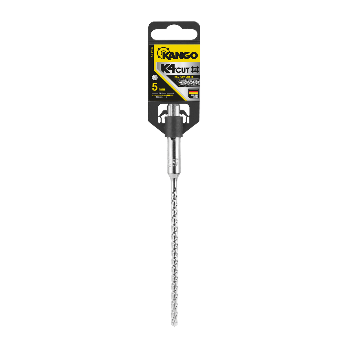 Kango 5mm SDS Plus Drill Bit - 165mm - Solid Carbide - Fast Drilling - SuperSaverAU - view 1