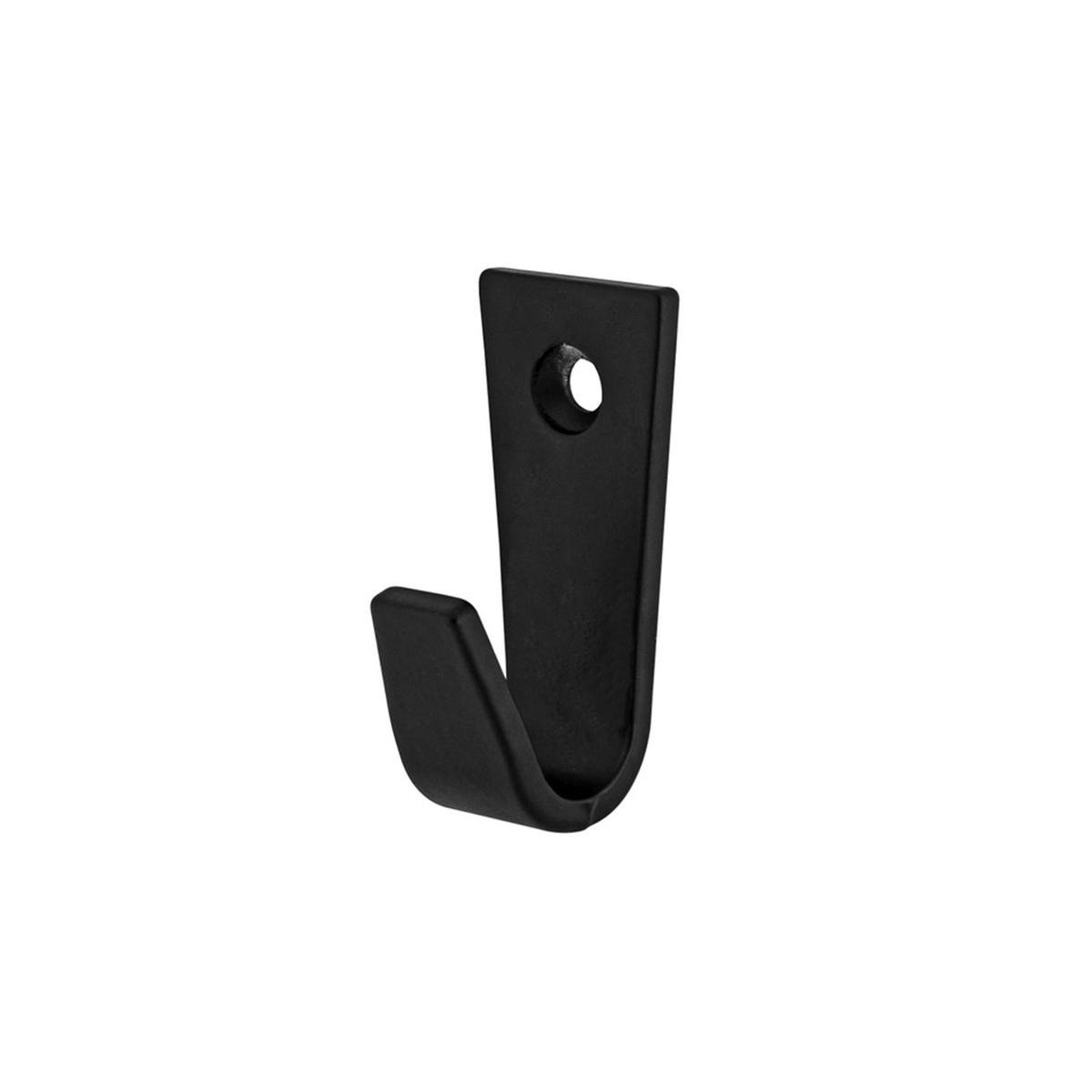Pinnacle Hardware 50mm Matte Black Metal Hanging Hook