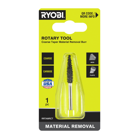 Ryobi Rotary Coarse Taper Material Removal Burr 51 x 21 x 101mm