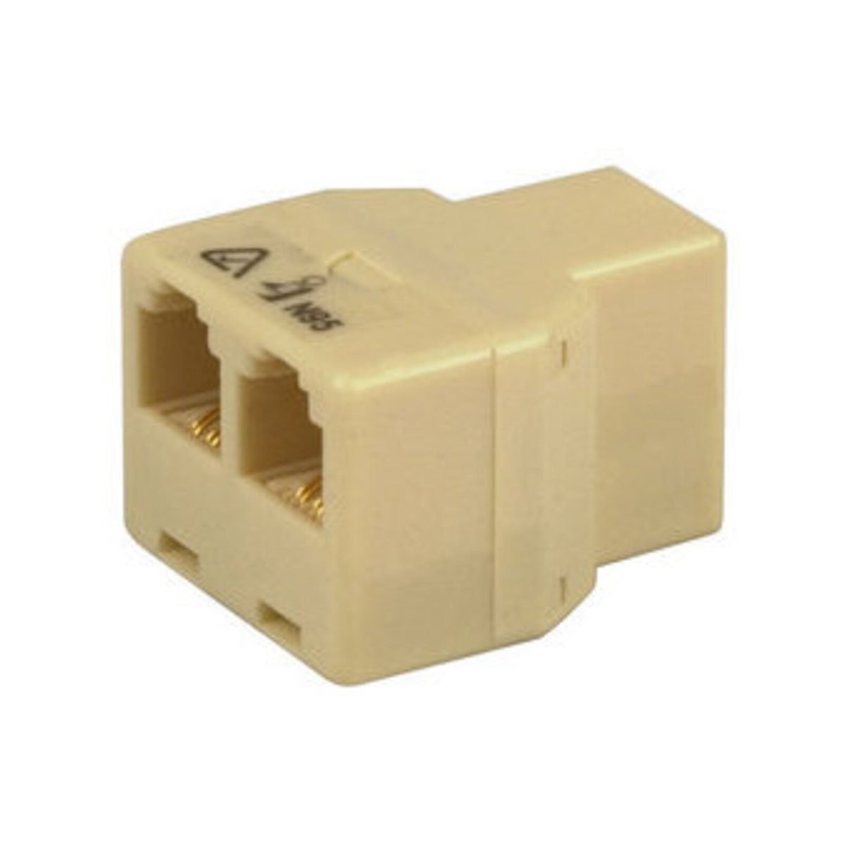 Jackson RJ45 Double Adaptor 8P8C Beige US4500
