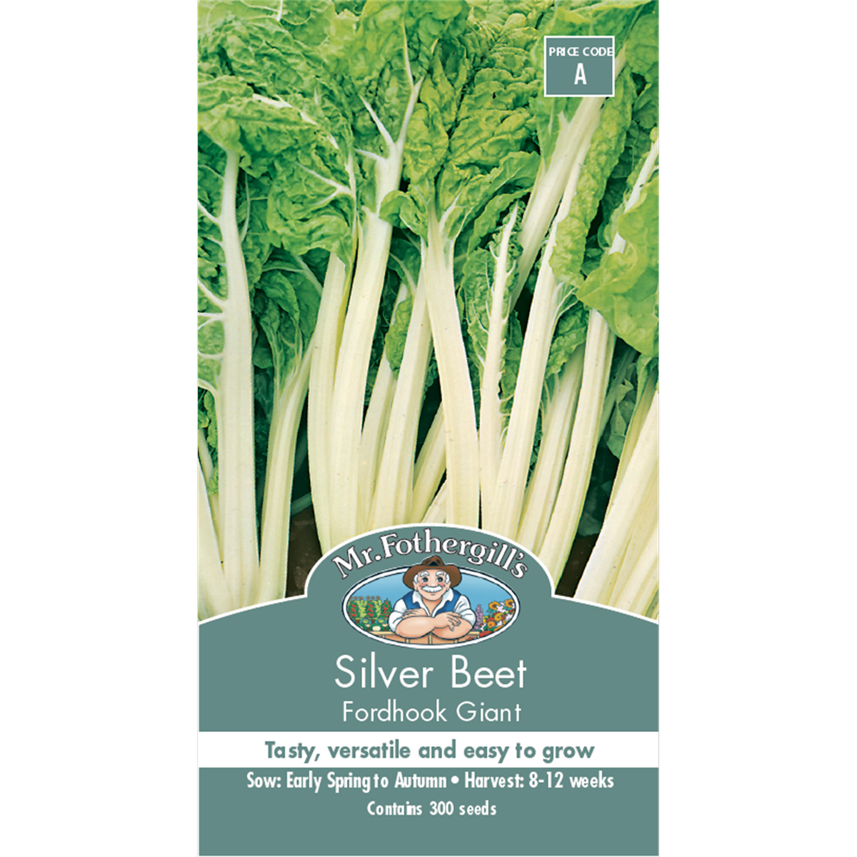 Mr Fothergill Silver Beet Seeds - 12 Weeks - Easy Grow - Versatile - SuperSaverAU - view 1
