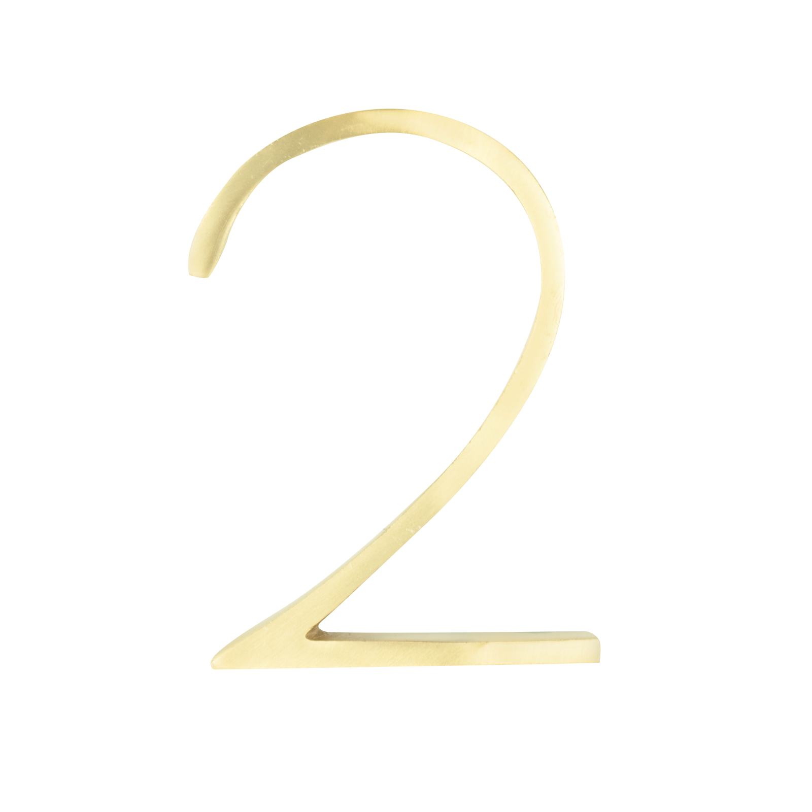 Sandleford Toorak Number 2 120mm Brass House Number