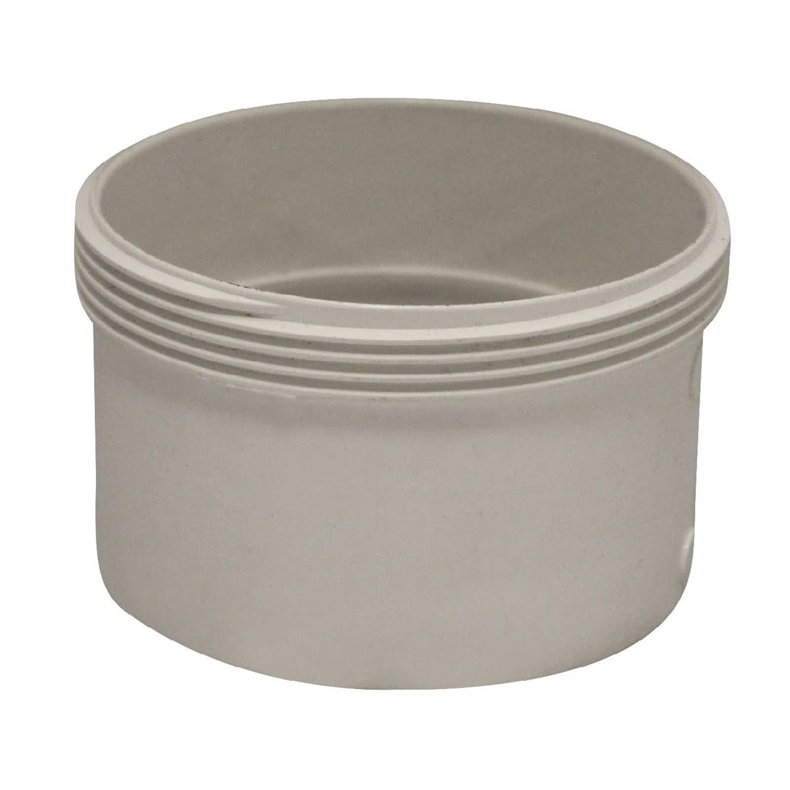 Holman 90mm UPVC Stormwater Threaded Insert Fitting, Solvent Weld, White