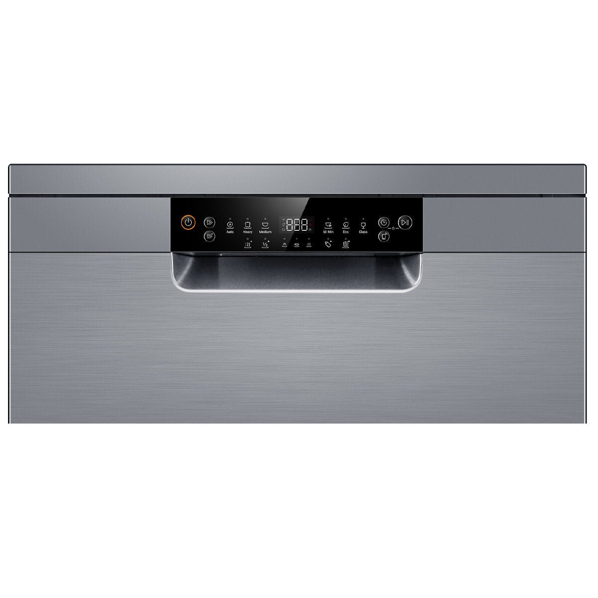 Haier 60cm Freestanding Dishwasher - 15 Place Settings - Stainless Steel / Silver - Wi-Fi Control - HDW15F2S1