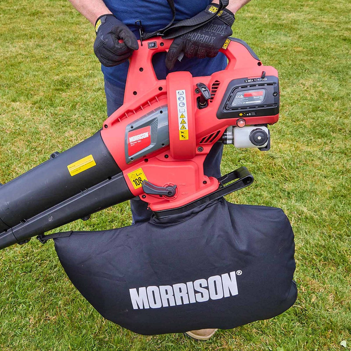 Morrison Ezi Switch Petrol Blower Vac - 30cc Engine - 40L Collection Bag - Shredding Feature - SuperSaverAU - view 2