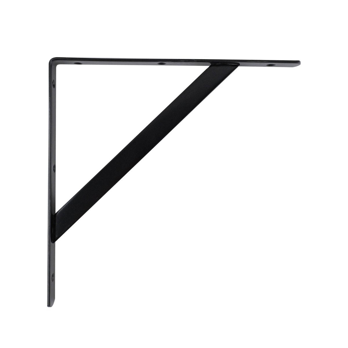 Carinya Black Heavy Duty Straight Stayed Bracket 300mm Steel Strength - SuperSaverAU - view 2