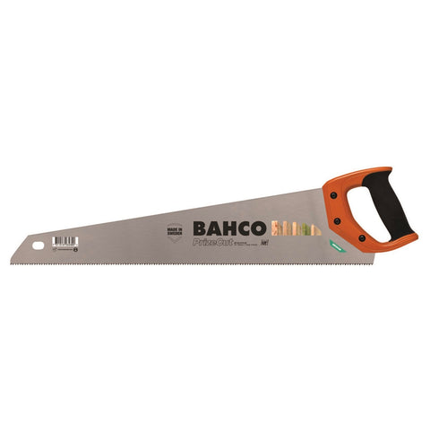 Bahco 550mm Hardpoint Hand Saw, Steel Blade, Plastic Handle