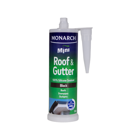 Monarch Mini Roof & Gutter Silicone 150g Black - Neutral Cure, UV Resistant