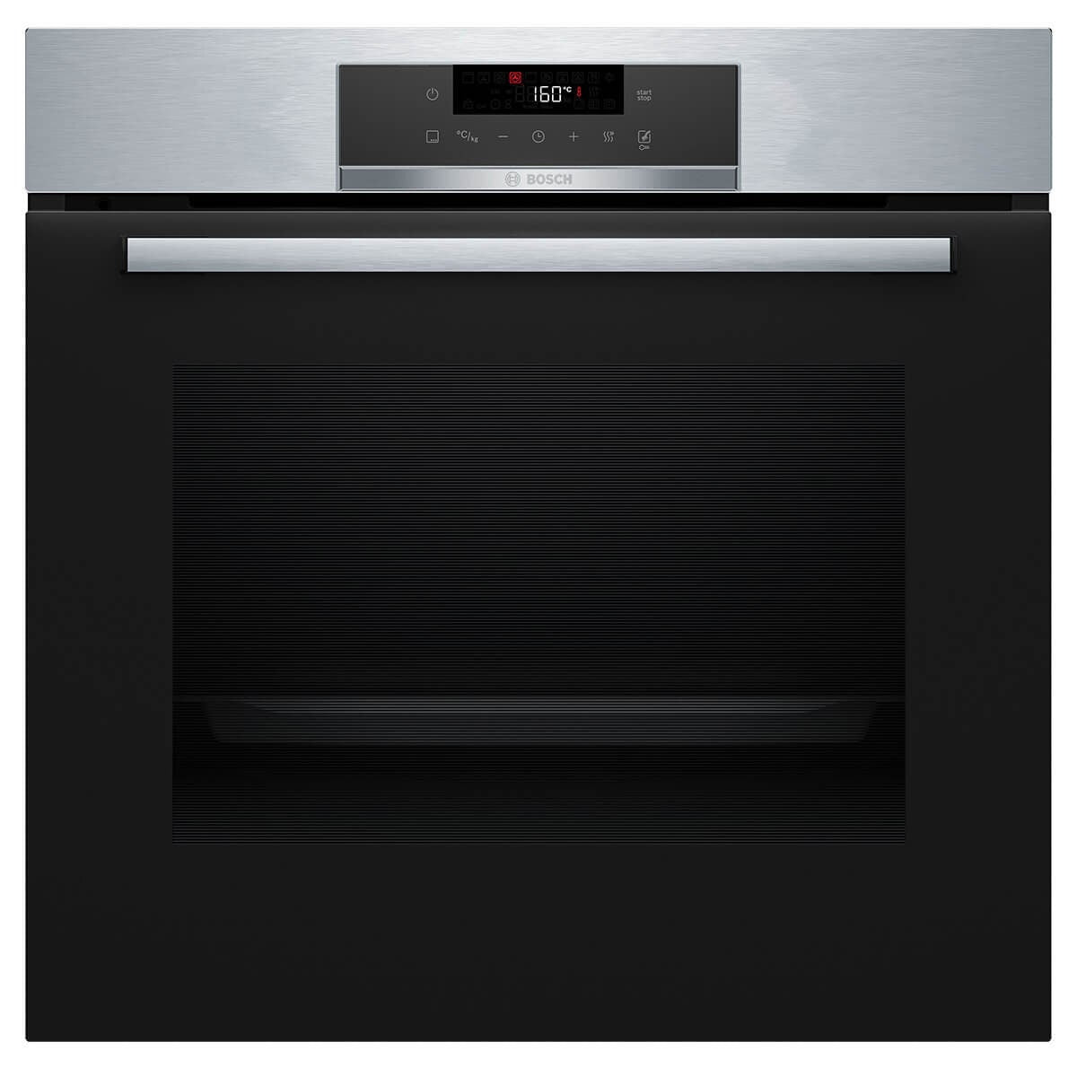 Bosch 60cm Series 6 Pyrolytic Built-in Oven - 71L Stainless Steel - Air Fry and 3D HotAir - HBA572ES3A
