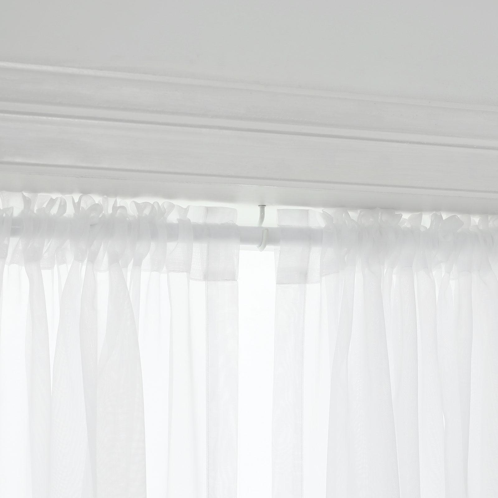 Windoware White Muslin Plastic Curtain Rod Bracket - 2 Pack