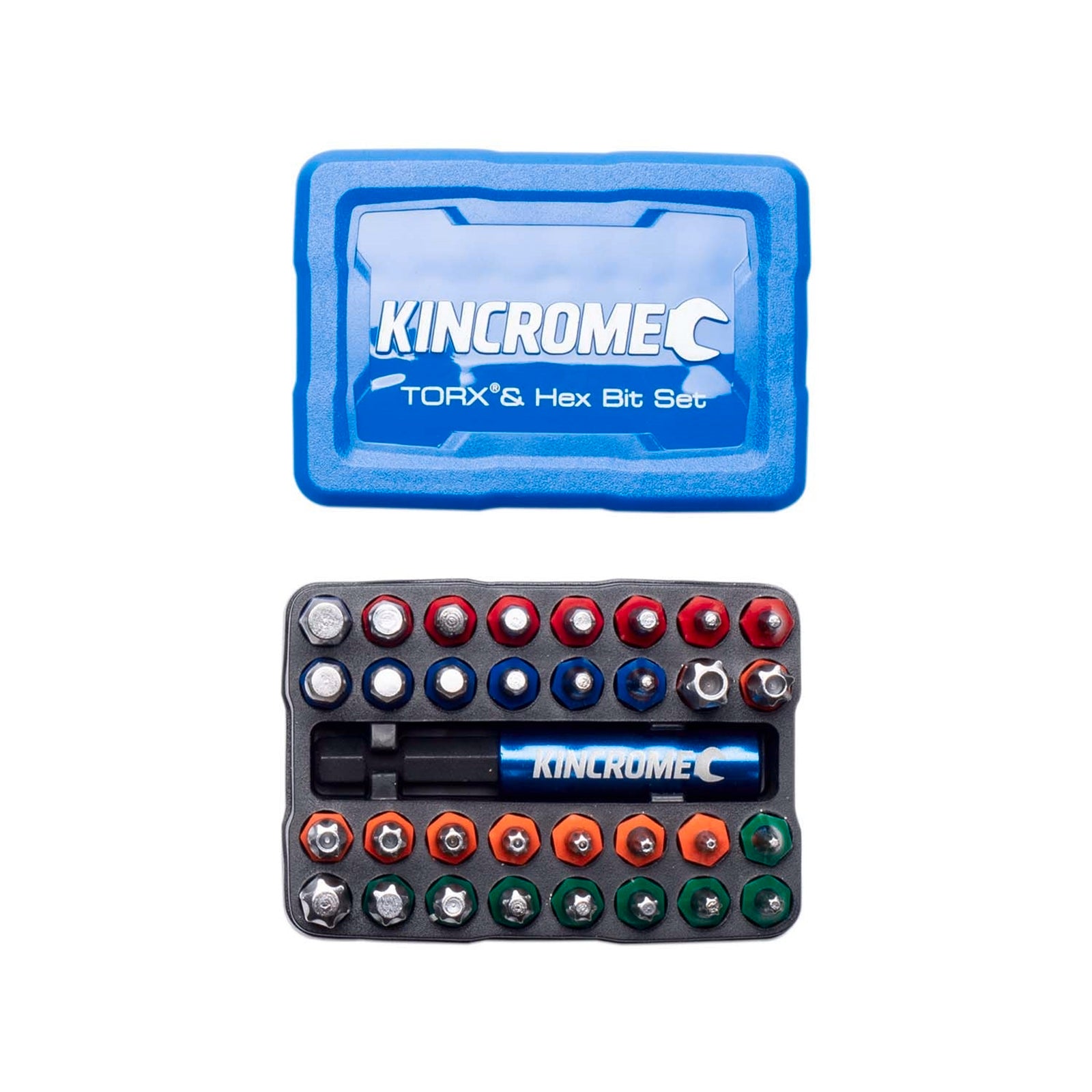 Kincrome 33 Piece S2 Steel Torx & Hex Bit Set 1/4" Hex