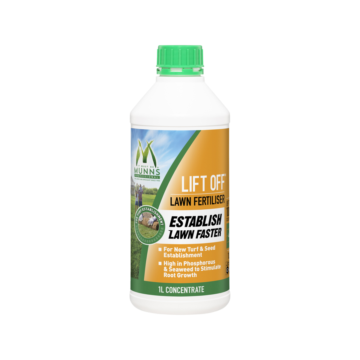 Munns Professional Lawn Fertiliser - 1L - Liquid - All Year Use - SuperSaverAU - view 1