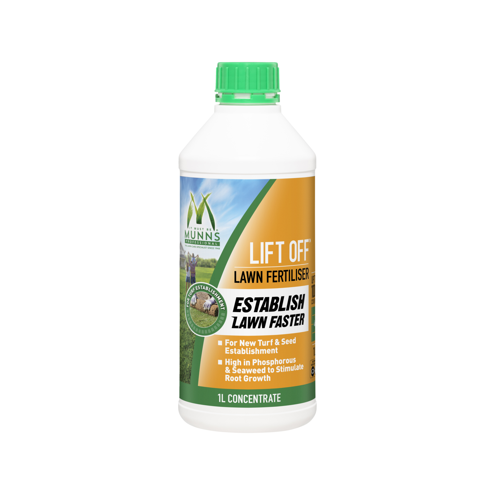 Munns Professional 1L Lift Off Liquid Lawn Fertiliser Concentrate