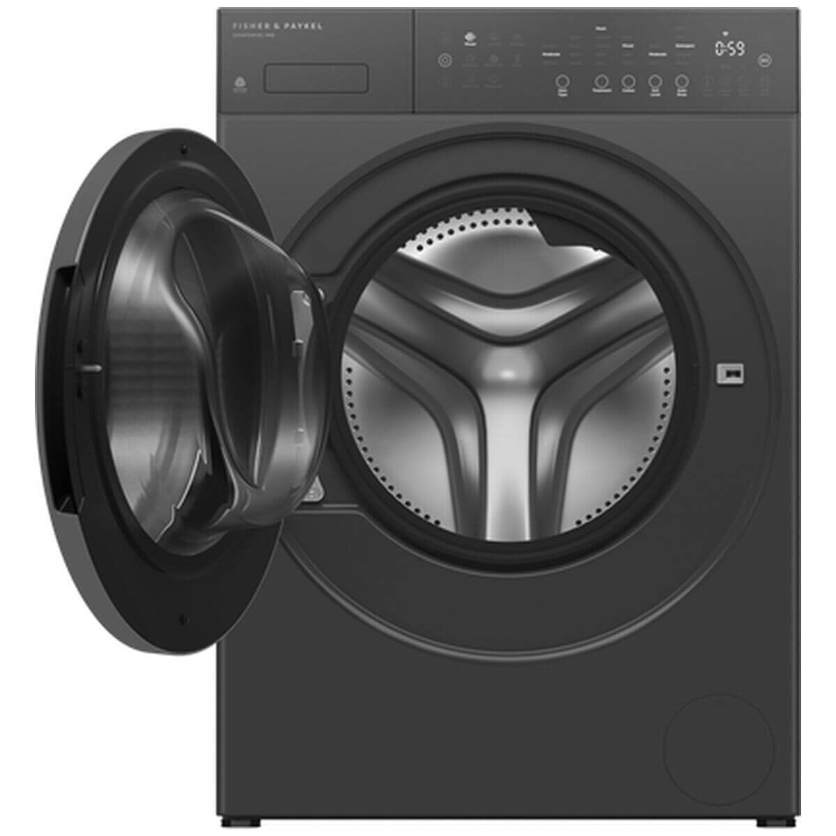Fisher & Paykel Series 5 9kg Front Load Washer & 8kg Heat Pump Dryer - Graphite - WH9060PG5DH8060PG5