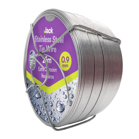 Jack Stainless Steel Tie Wire - 0.9mm x 25m - Rust Resistant - Flexible - SuperSaverAU - view 1