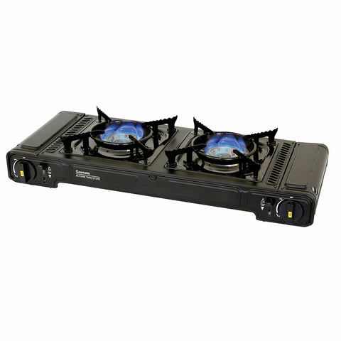 Gasmate Portable Dual Burner Butane BBQ Stove Overpressure Safety CS601