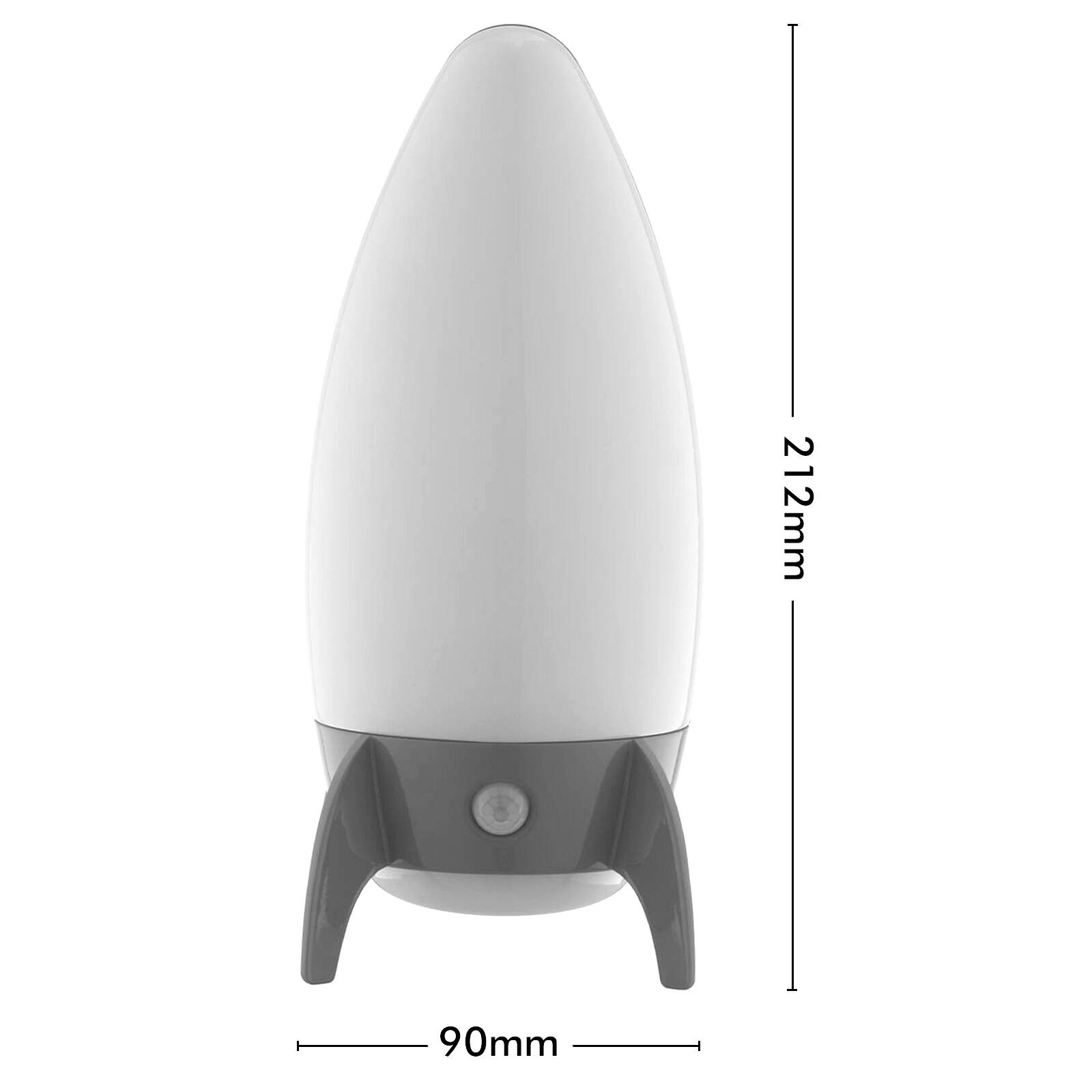 Arlec Rocket Grey LED Motion Activated Night Light NL0069