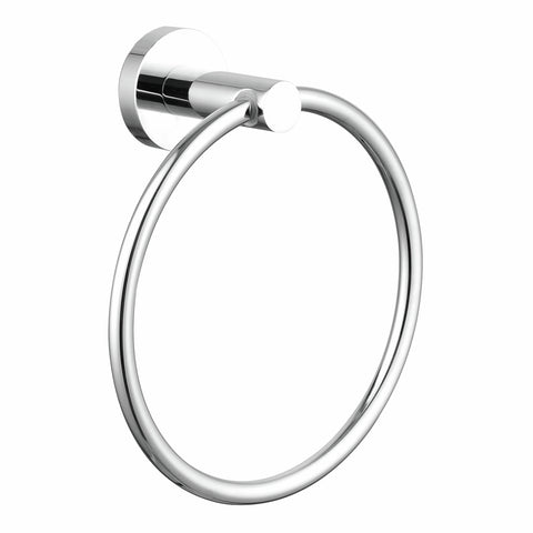 Mondella Resonance Chrome Towel Ring - Metal, Wall Mount