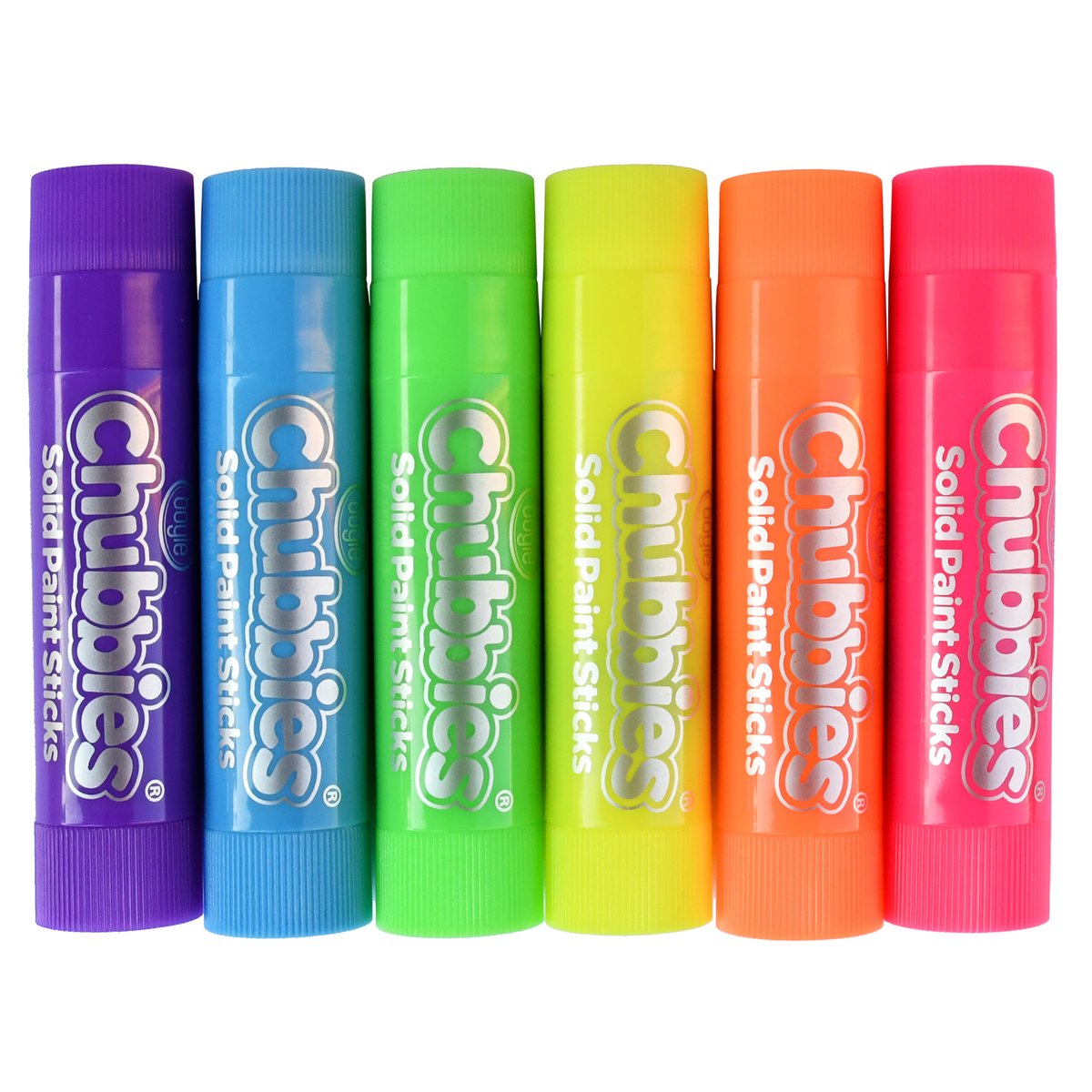 Boyle Fluorescent Colours Chubbies Paint Sticks Indoor 6 Pack