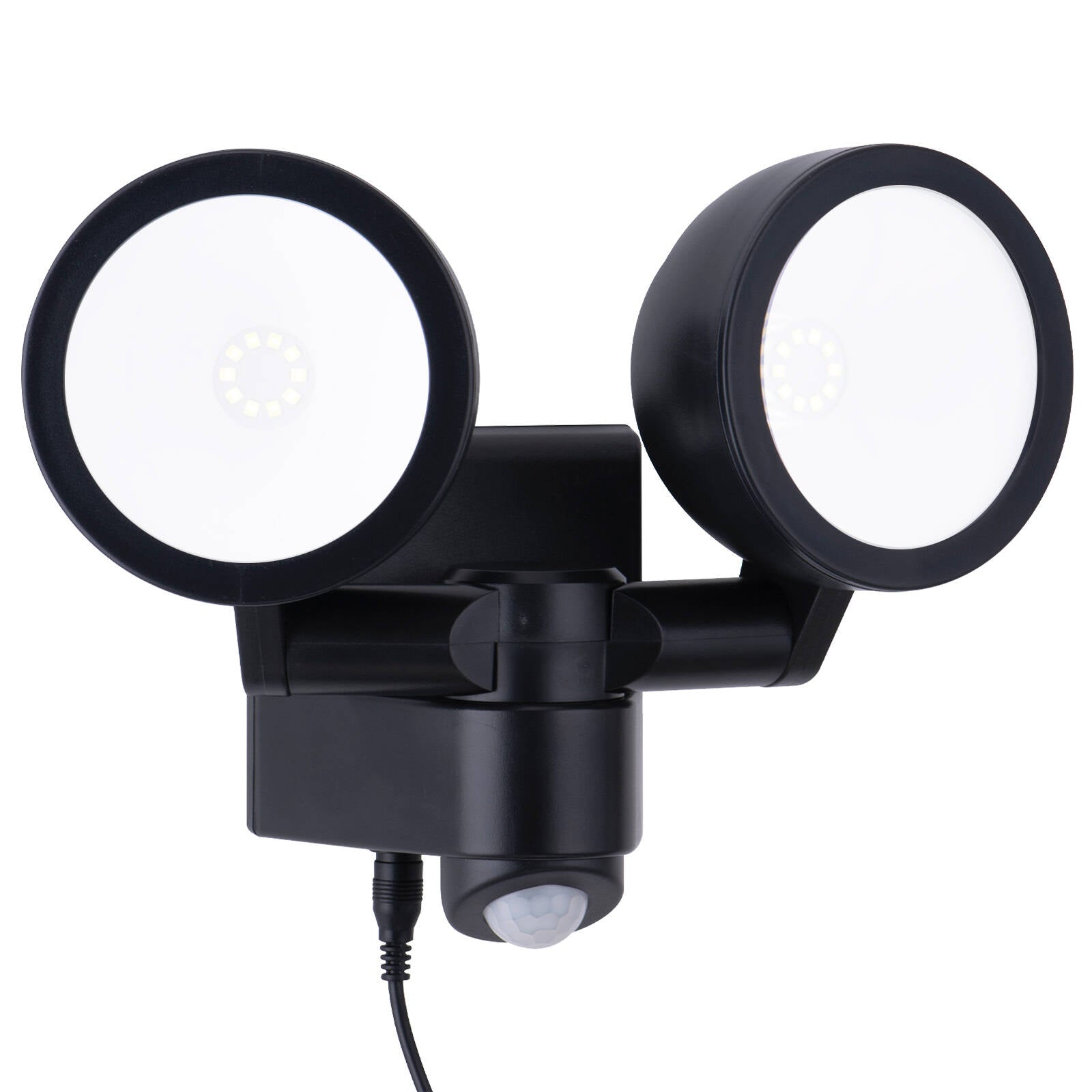 Arlec 330 Lumens LED Solar Security Sensor Light, Black Wall Mount LVS535