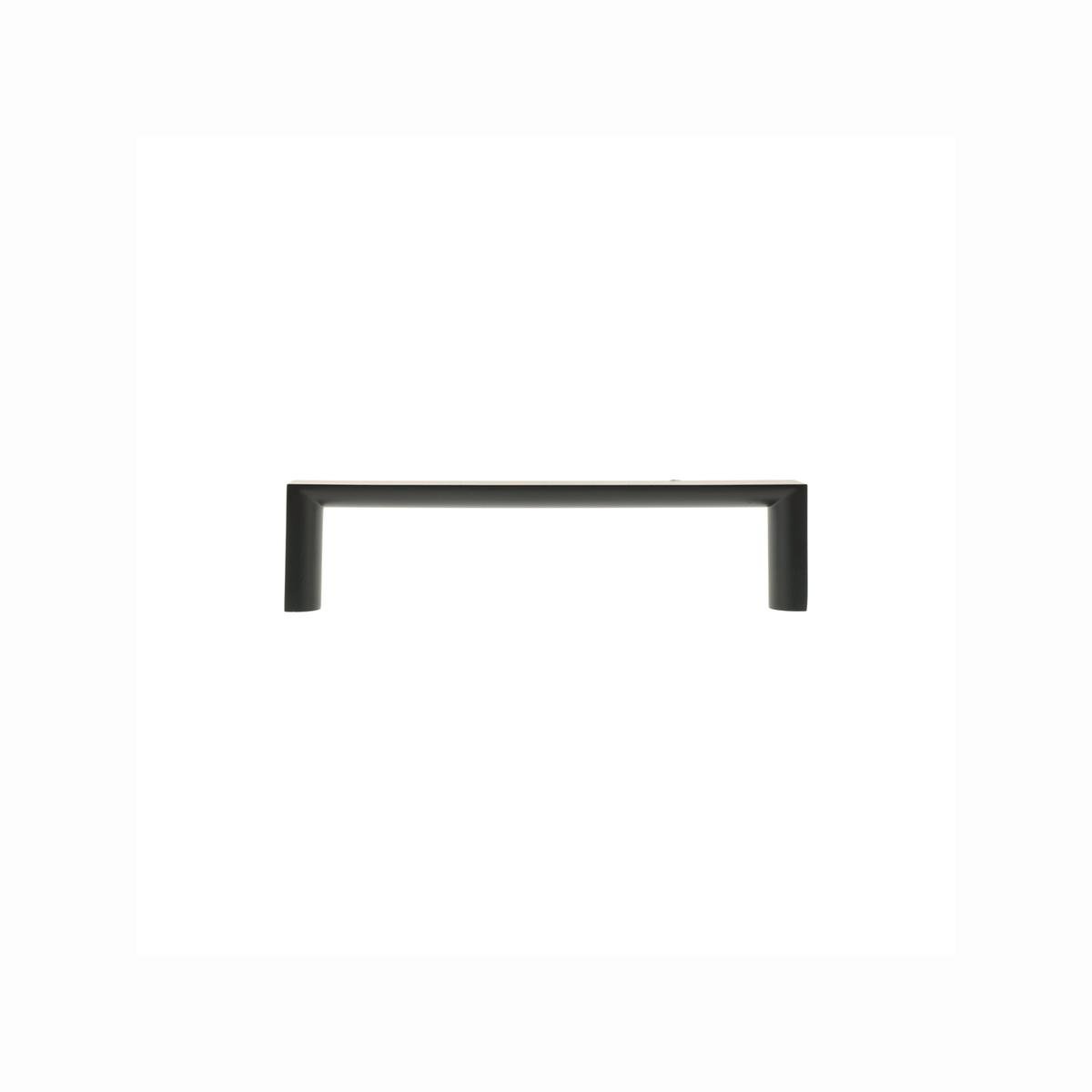 Lane Black Half Round Square Handle 96mm Zinc Alloy 4 Pack Matte Black - SuperSaverAU - view 1
