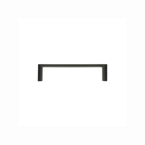 Lane 96mm Matte Black Half Round Square Handle - Zinc Alloy - 4 Pack