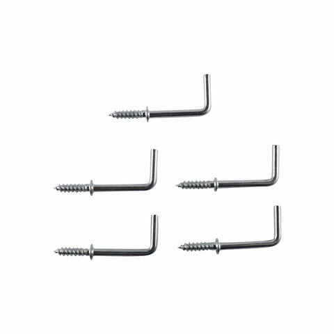 Everhang Square Hooks - 50mm - Zinc - Light Duty - 5 Pack - SuperSaverAU - view 1