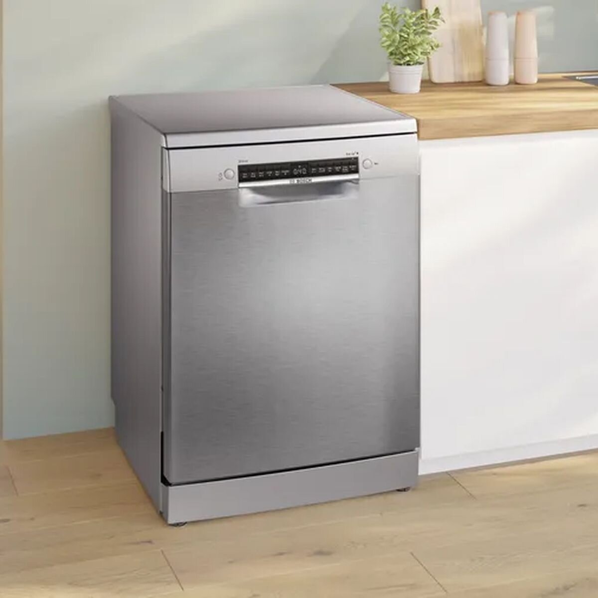 Bosch Series 4 60cm Freestanding Dishwasher - 14 Place Settings, Stainless Steel, VarioDrawer - SMS4HVI01A