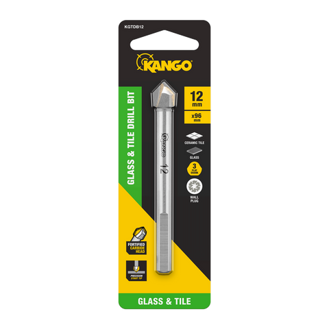 Kango 12mm Glass And Tile Drill Bit - Carbide Head, Wet or Dry