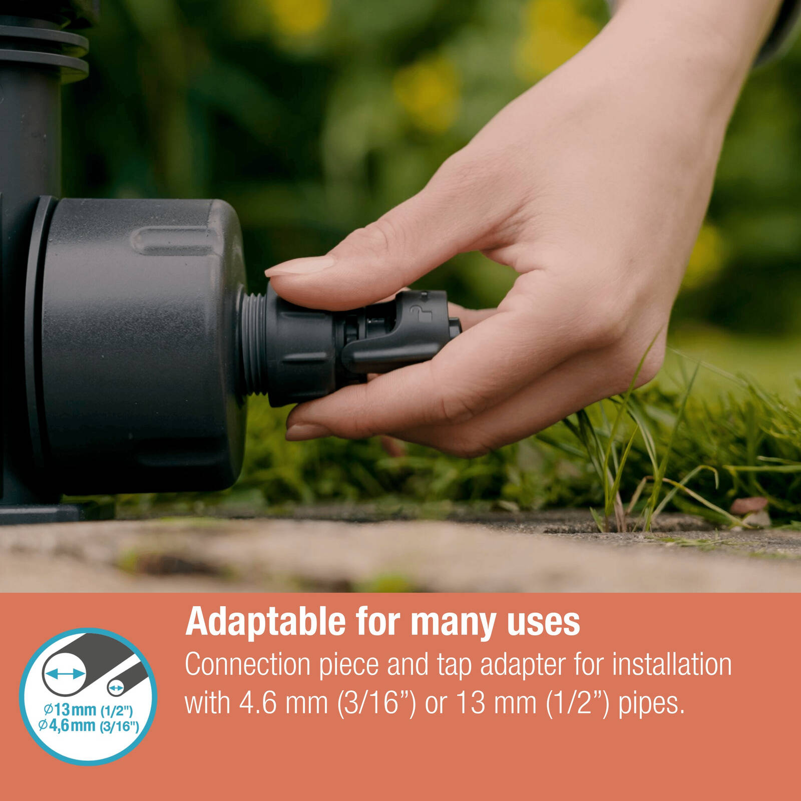 GARDENA Micro Irrigation Master Unit 2000 Black High-Impact Plastic