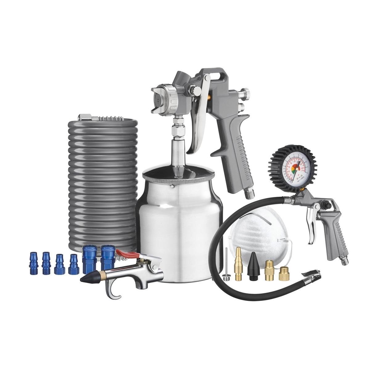 Ozito 30 Piece Air Tool Starter Kit - 5m Hose - Plastic Metal - Easy Use - SuperSaverAU - view 1