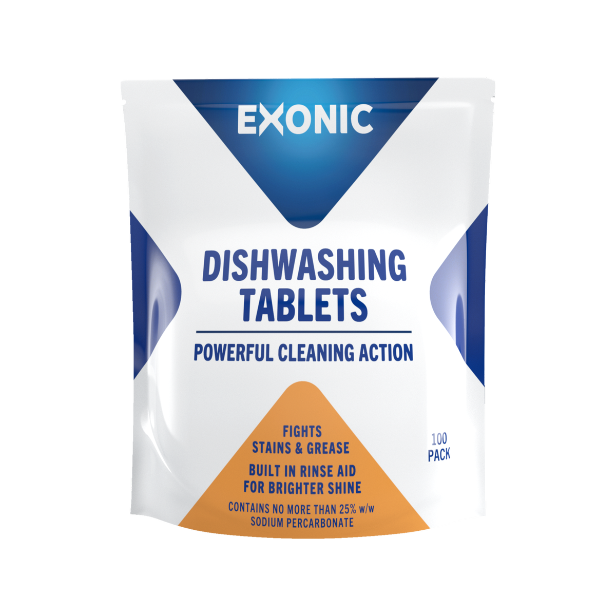 Exonic Dishwashing Tablets 100 Pack - 1.2kg - Streak-Free Cleaning - SuperSaverAU - view 1