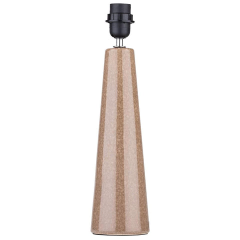 Verve Design Caria Ceramic Lamp Base - Brown - 100mm x 410mm - Textured Design - SuperSaverAU - view 1