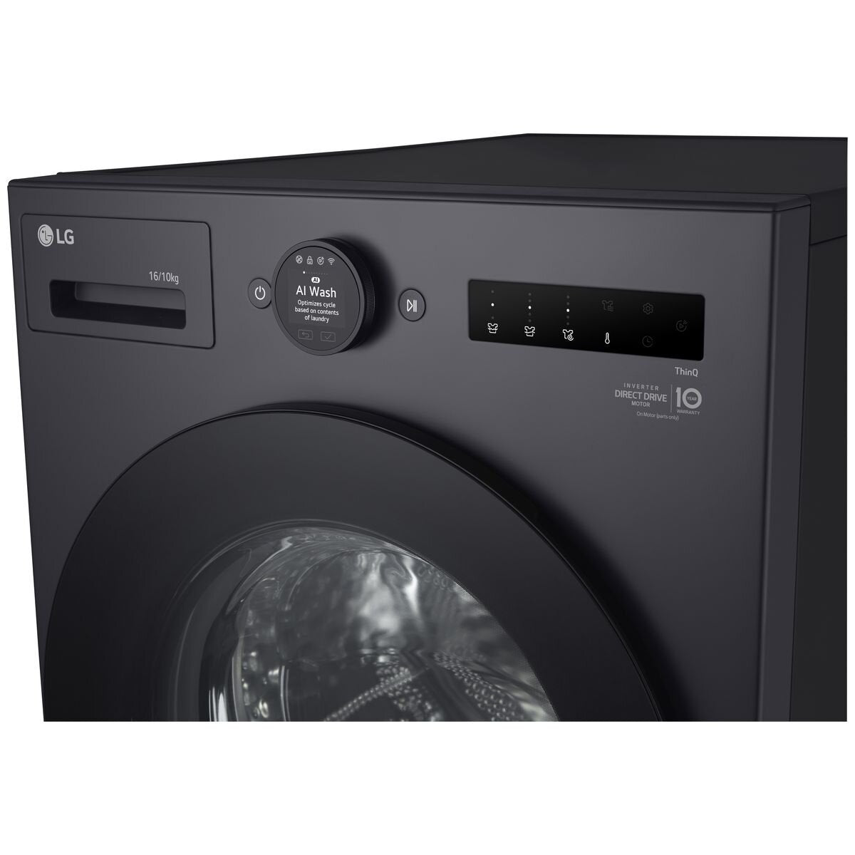 LG 16kg/10kg Washer Dryer Combo - Graphite, Direct Drive Technology, TurboClean 360 - WXLC-1016GX