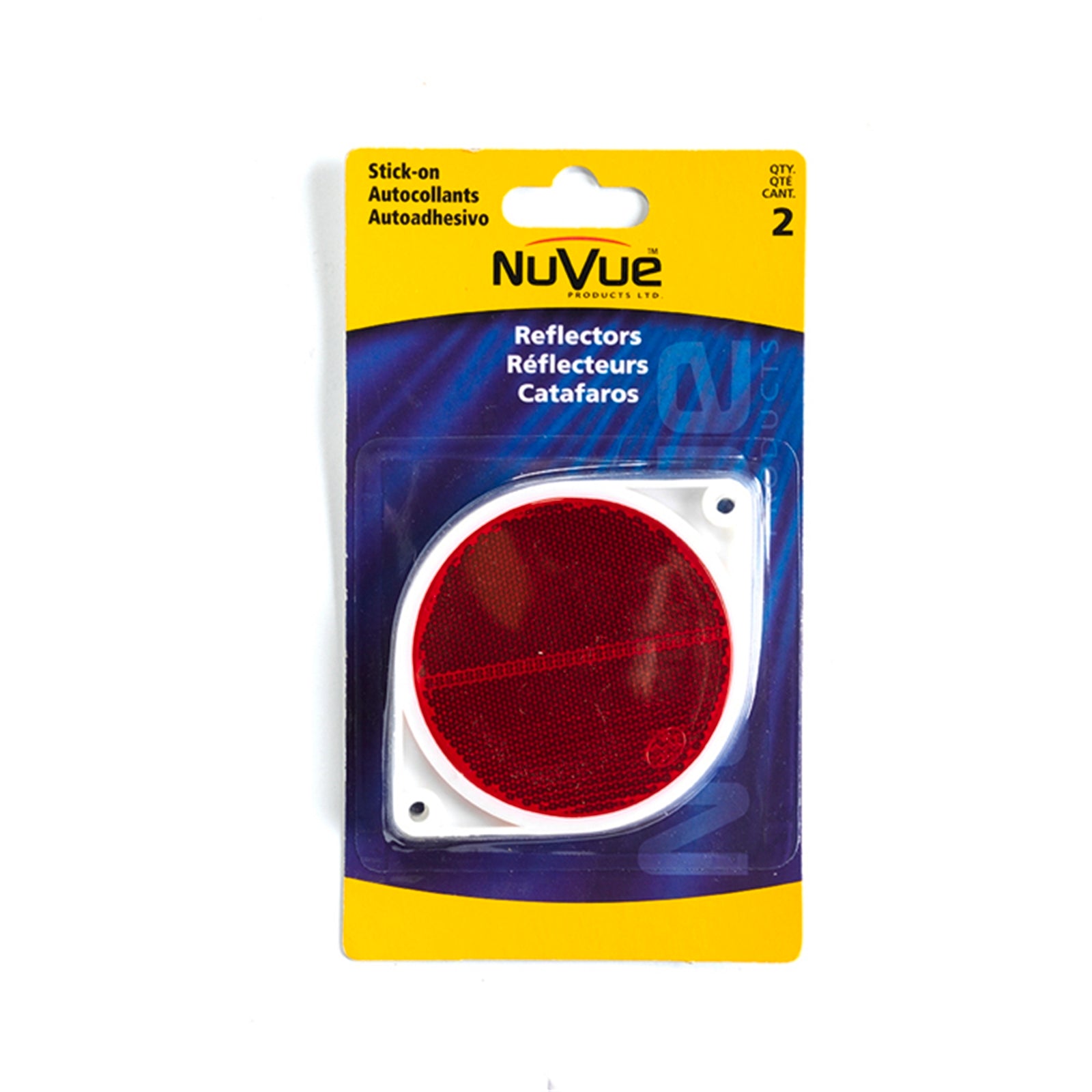 Sandleford Red Round Reflector Acrylic - Weather Resistant 2 Pack