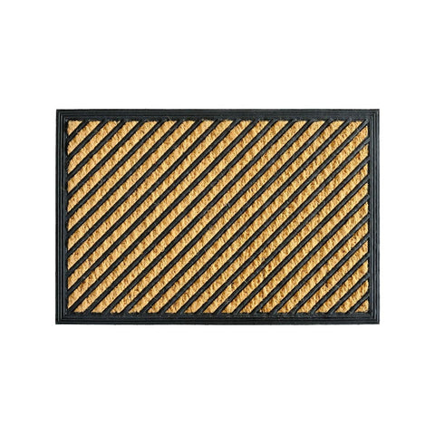 Coir Outdoor Mat - 40 x 60cm - Durable Dirt Trapping - Rubber & Coconut Fibres - SuperSaverAU - view 1
