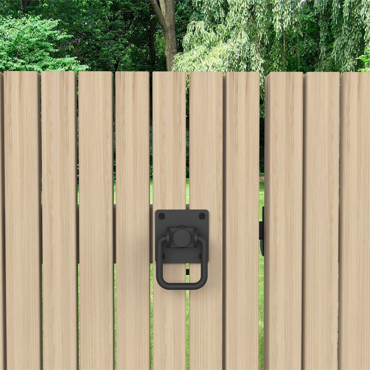 Zenith Matte Black Steel Gate Ring Pull Handle