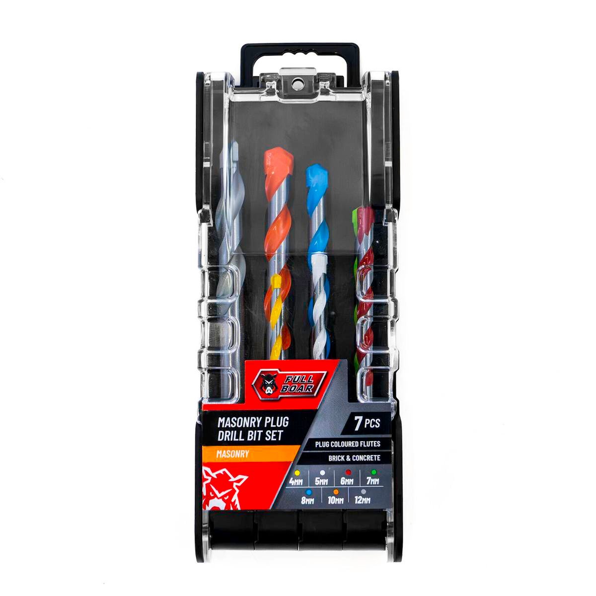Full Boar 7 Piece Masonry Plug Drill Bit Set