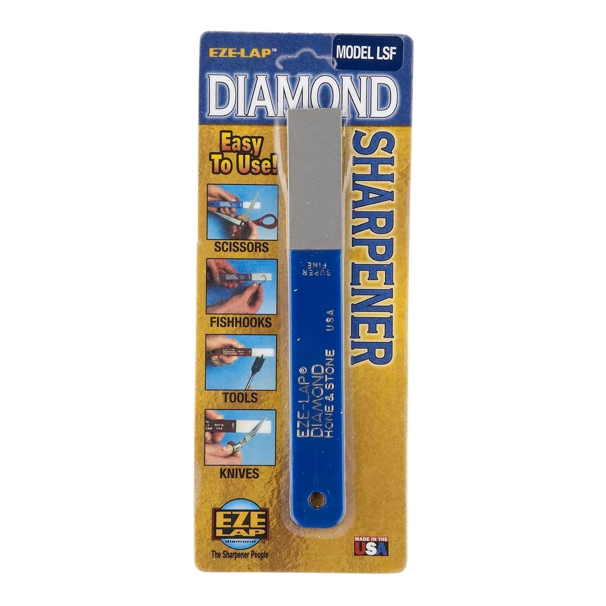 Eze-Lap Diamond Hone and Stone Sharpener Set - Diamond Coated Steel Pad