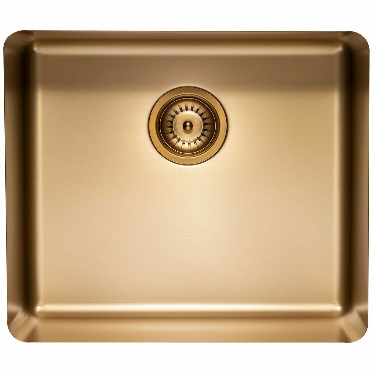 Titan Large Single Bowl Sink and Gooseneck Mixer Tap Package - Brass - Top, Under or Flush Mount - TSBR522PK