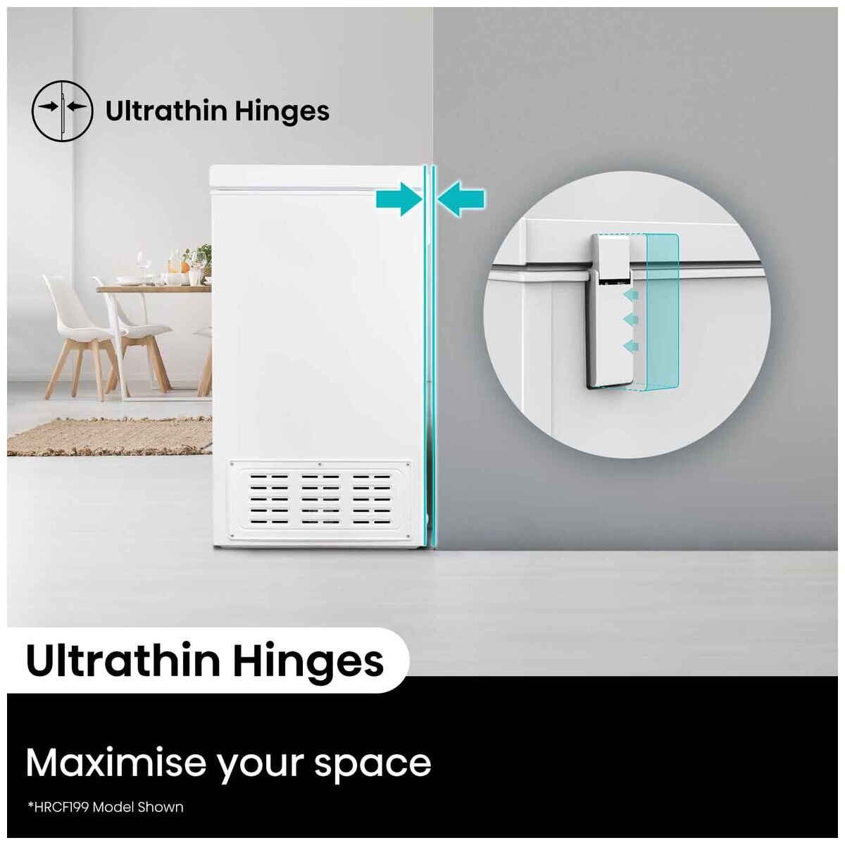 Hisense 300L Hybrid Chest Freezer - White, 5.5 Star Energy Rating, Electronic Control - HRCF301