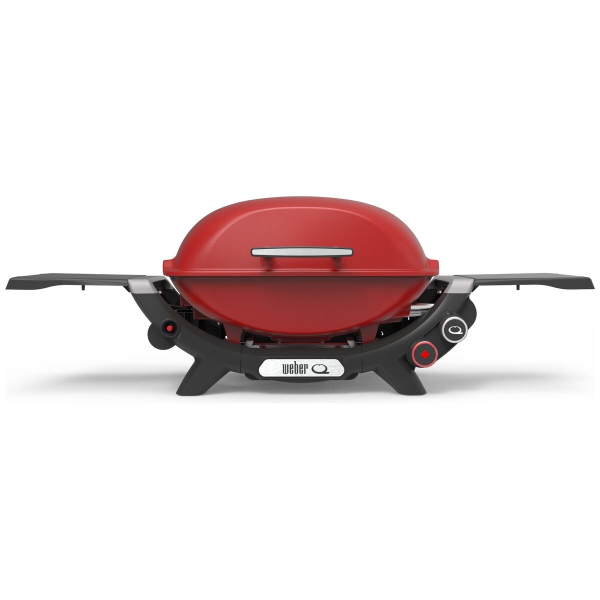 Weber Q2600N+ Portable LPG BBQ - 2 Burners, High Domed Lid, Red Finish - 3400046