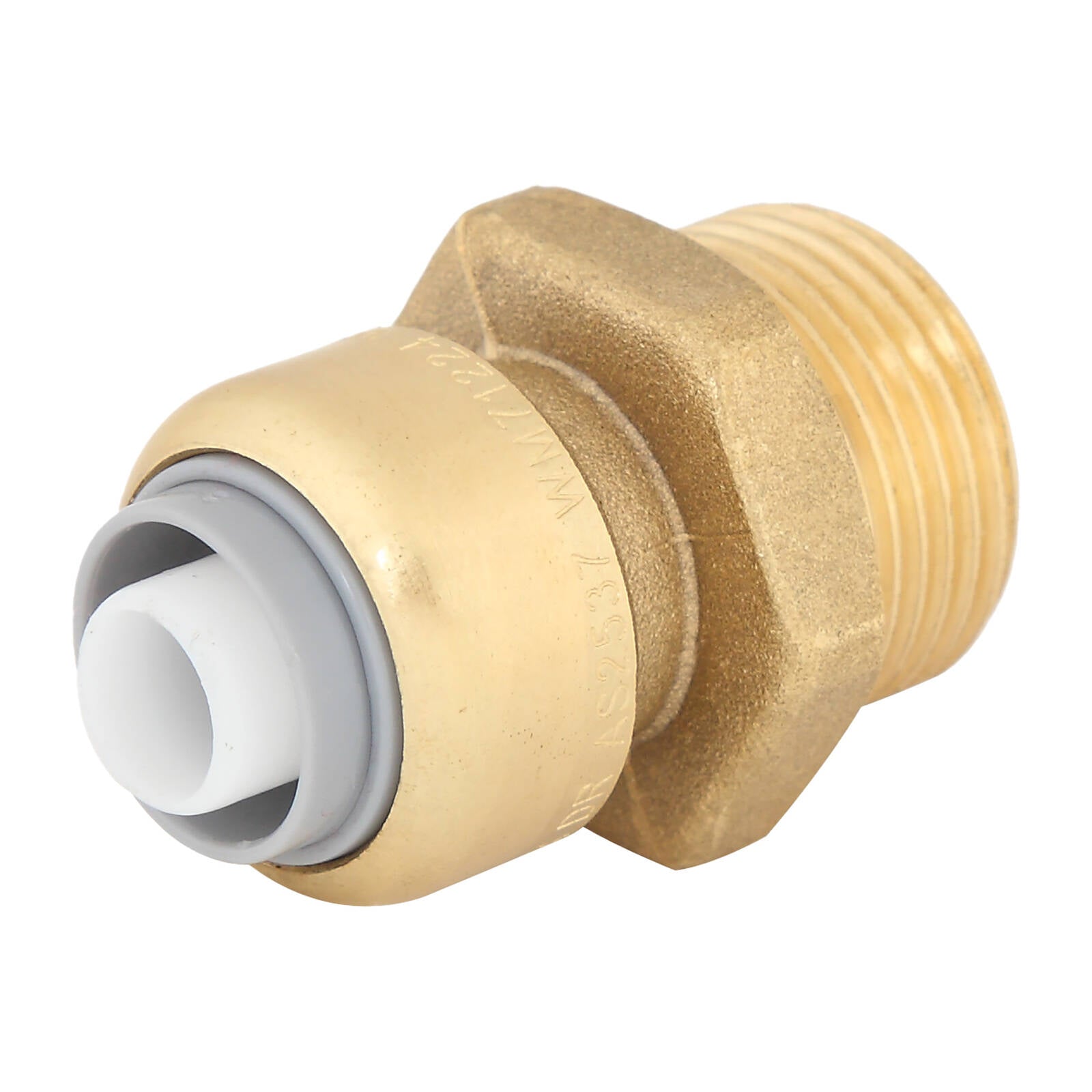 SmarteX-PEX 16 x 20mm Push-to-Fit Lead Free Brass Male Connector