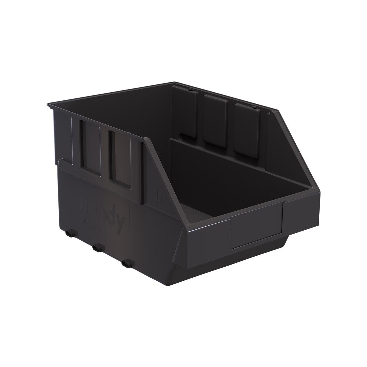 Handy Storage Plastic Storage Tote Size 40 Grey Durable Stackable - SuperSaverAU - view 1