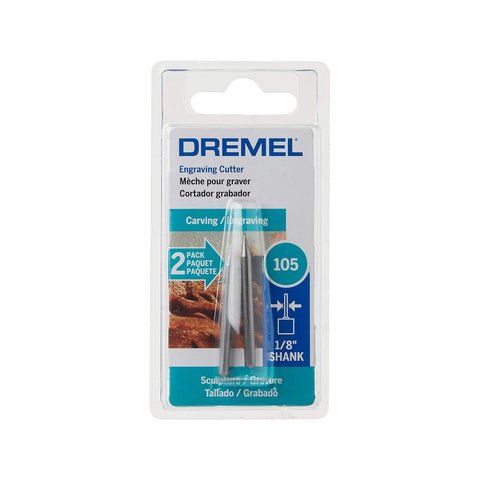 Dremel 0.8mm Engraving Cutter (105), Rotary Tool Accessory, 2 Pack