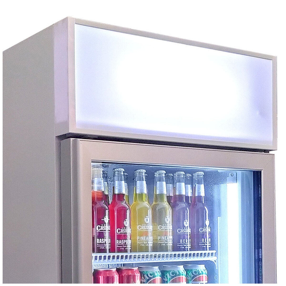 Schmick 389L Glass Door Beverage Refrigerator - White, Single Zone, 9 Star Rating - HUS-C5